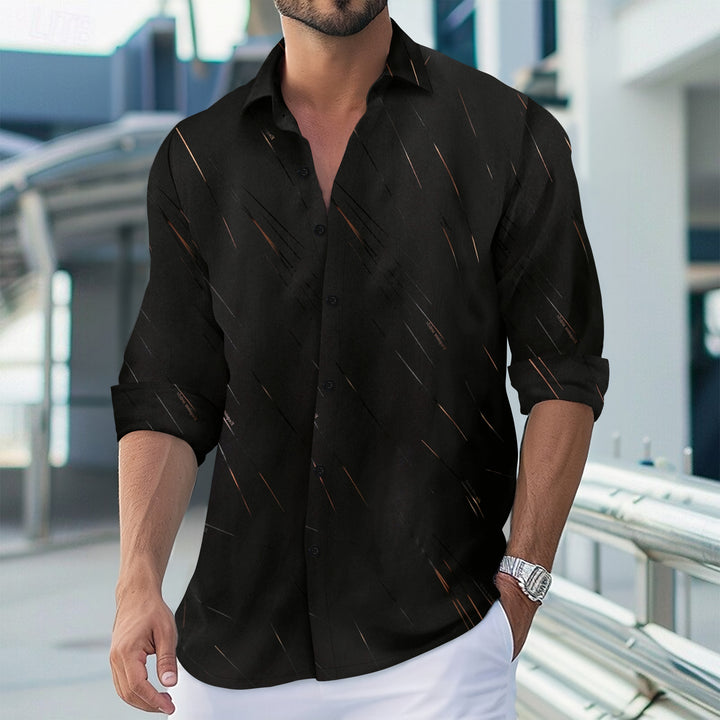 Herren Hemd mit modernem, dynamischem Design und klassischem Schnitt Echoarchiv