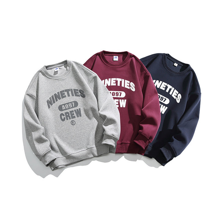 Unisex Oversize-Sweatshirt mit Rundhalsausschnitt und markantem College-Print Echo Archiv