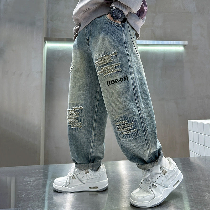 Damen lässige distressed Jeans Echo Archiv