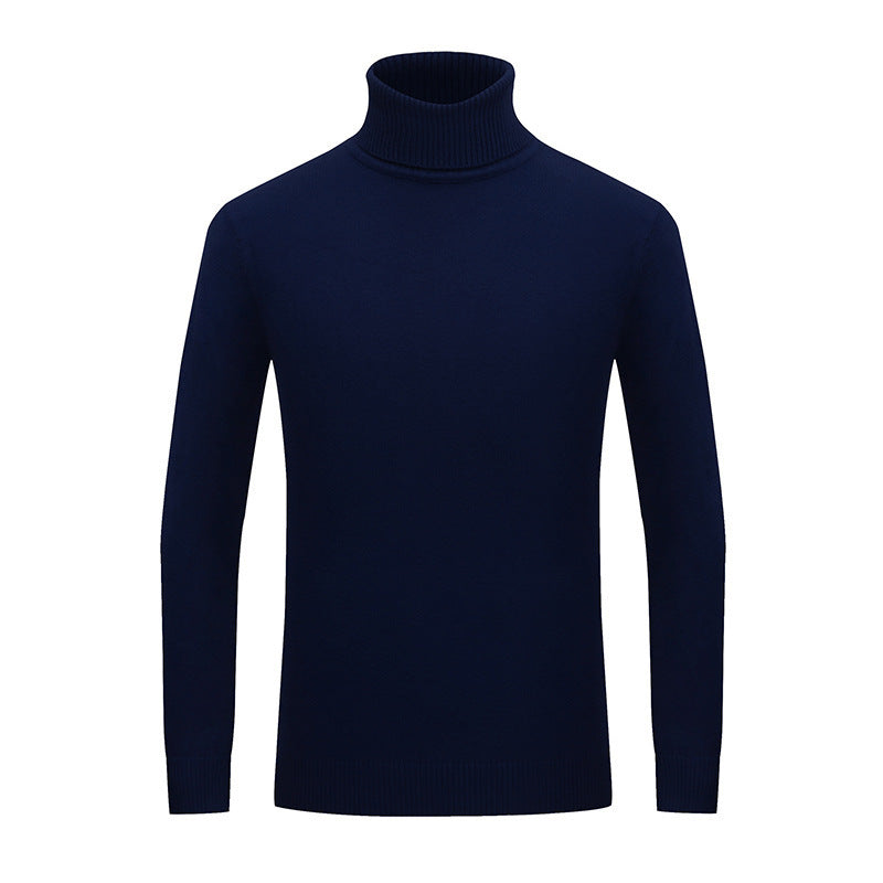 Herren Eleganter Rollkragenpullover aus feiner Wolle Echoarchiv