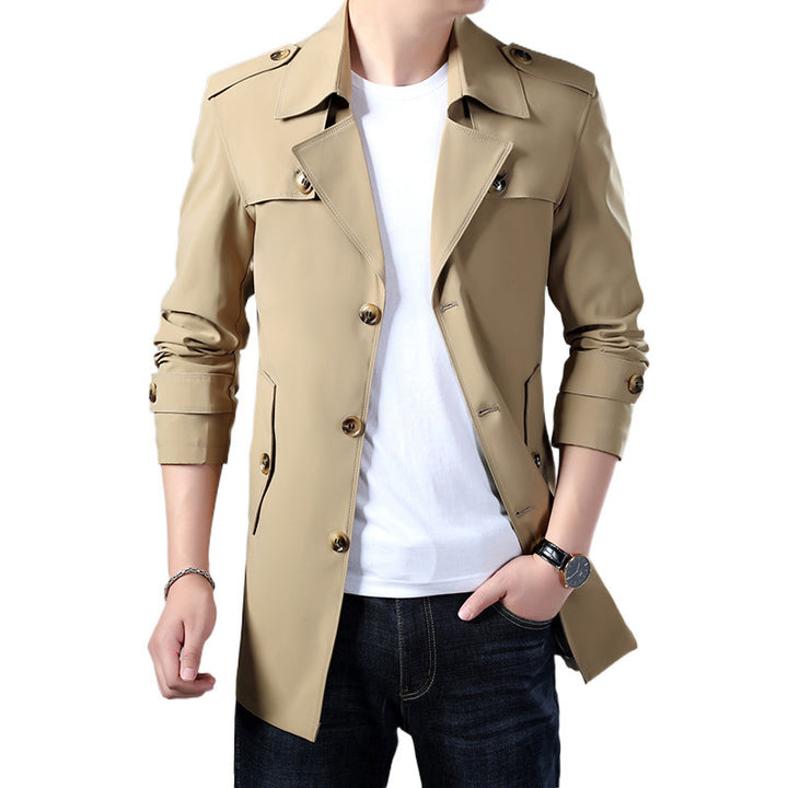 Herren Modische und elegante Trenchcoatjacke Echo Archiv