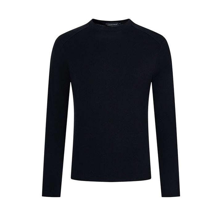 Herren Feinstrick-Pullover mit Rundhalsausschnitt aus Merinowolle Echoarchiv