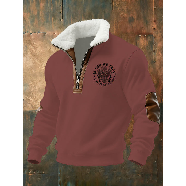 Herren Klassischer Kapuzenpullover mit Fleece-Detail Echoarchiv