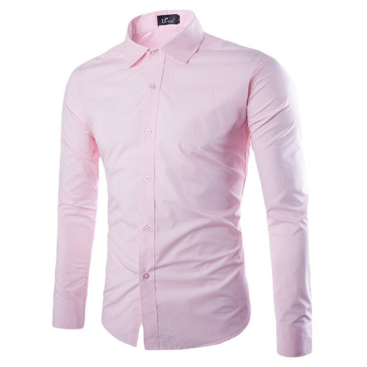 Herren elegante Langarmhemd Echoarchiv