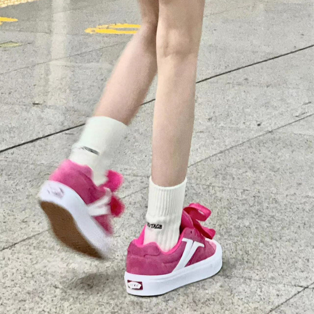 Damen Sneakers mit dekorativen Schleifen und komfortabler Sohle Echo Archiv