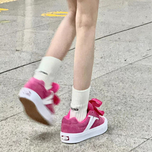 Damen Sneakers mit dekorativen Schleifen und komfortabler Sohle Echo Archiv