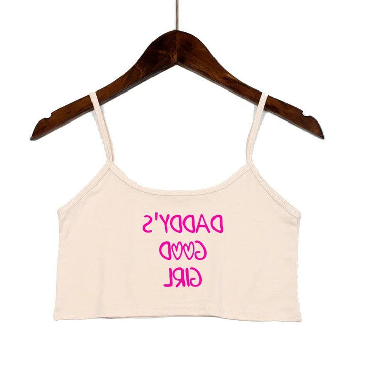 Damen modisches Crop-Top mit verzierten Trägern Echo Archiv