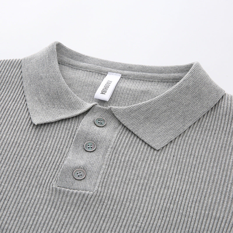 Damen Modisches Strick-Polo mit Stehkragen Echo Archiv