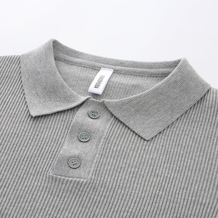 Damen Modisches Strick-Polo mit Stehkragen Echo Archiv