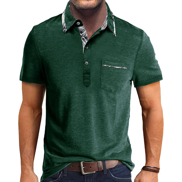 Herren Polohemd mit modernem Kragen und praktischer Brusttasche Echoarchiv