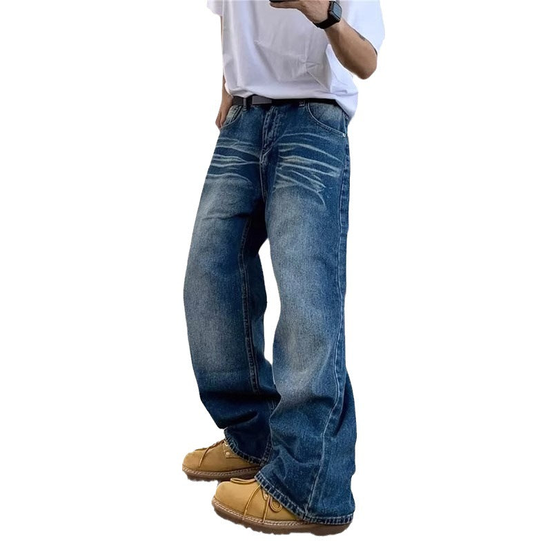 Herren weite Jeans mit lässigem Schnitt Echoarchiv