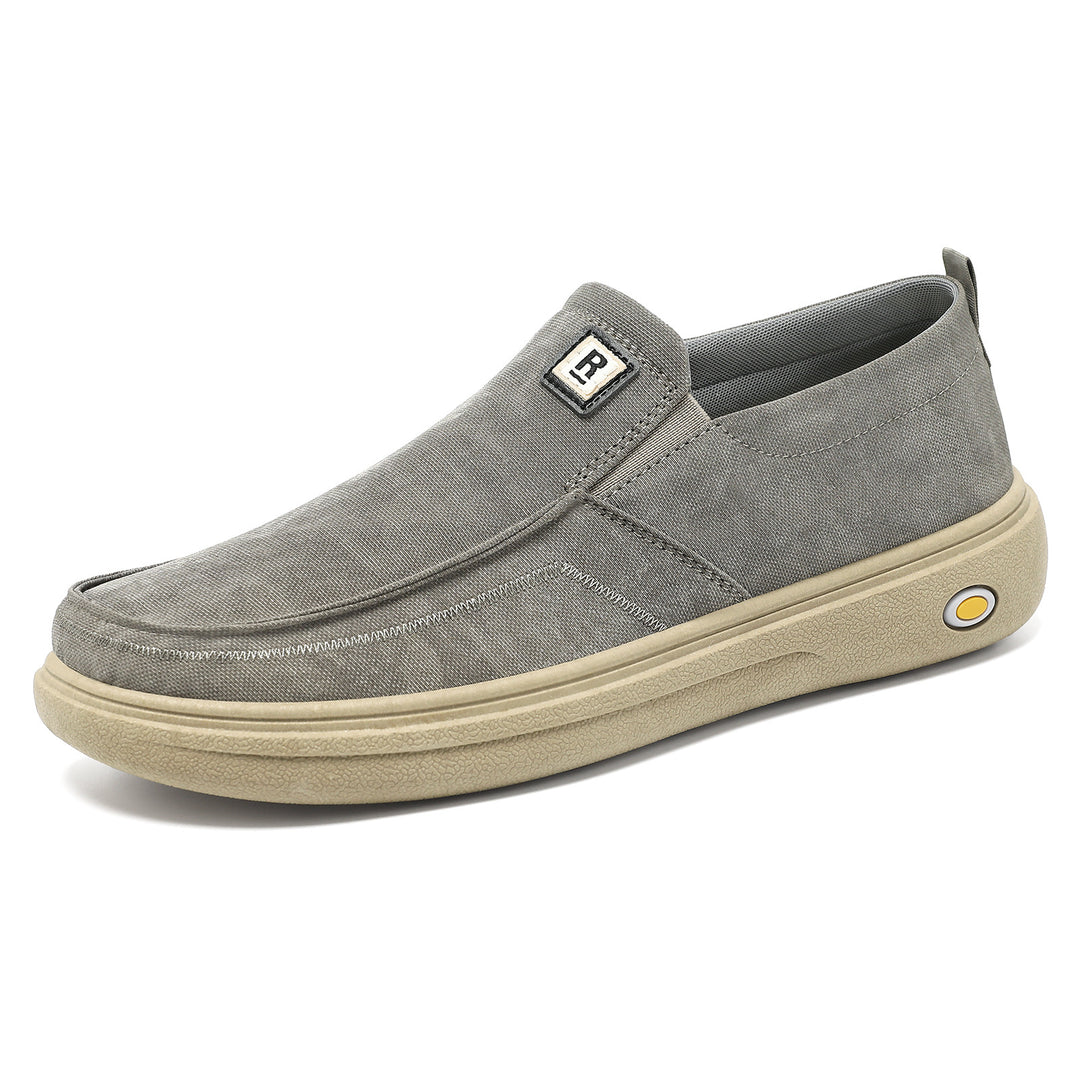 Herren nan lässiger Canvas-Slip-On Freizeitschuh mit Memory-Fußbett und stoßdämpfender Gummisohle Echo Archiv