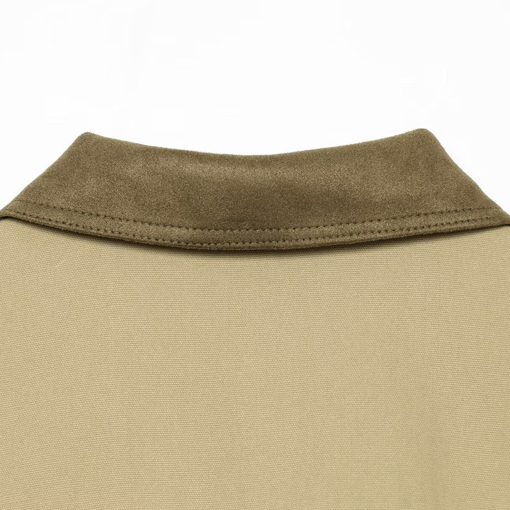 Damen Boxy Field‑Blouson mit Velourskragen und elastischem Saum Echoarchiv