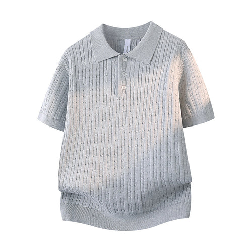 Damen Kurzarm Poloshirt mit Struktur Echo Archiv