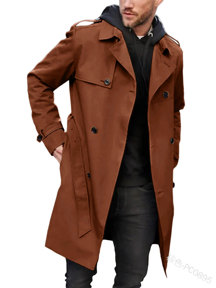 Herren Trenchcoat mit klassischem Stil Echoarchiv