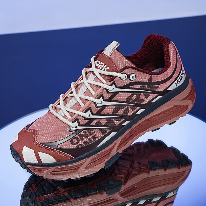 Herren technische Trailrunning-Sneaker mit stoßdämpfender Hohlkern-Zwischensohle verstärkter Zehenkappe und griffiger Offroad-Profilsohle – Tavélo