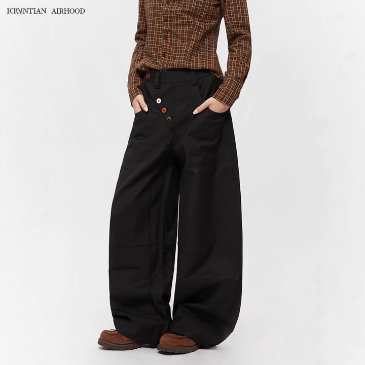Damen Modische Weitbein-Hose Echoarchiv