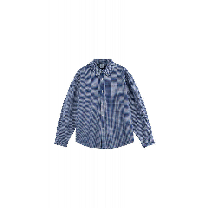 Herren Karo-Oversize-Hemd mit Button-Down-Kragen und gerundetem Saum Echo Archiv