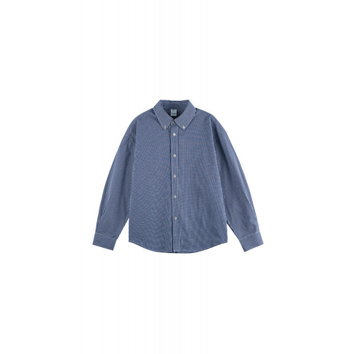 Herren Karo-Oversize-Hemd mit Button-Down-Kragen und gerundetem Saum Echo Archiv
