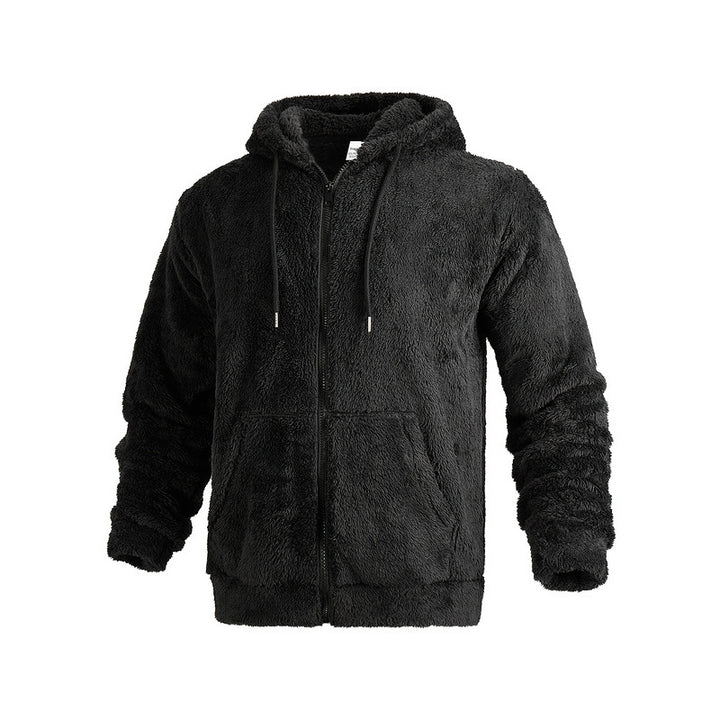 Herren weicher Fleece-Hoodie mit praktischen Taschen und Reißverschluss Echoarchiv