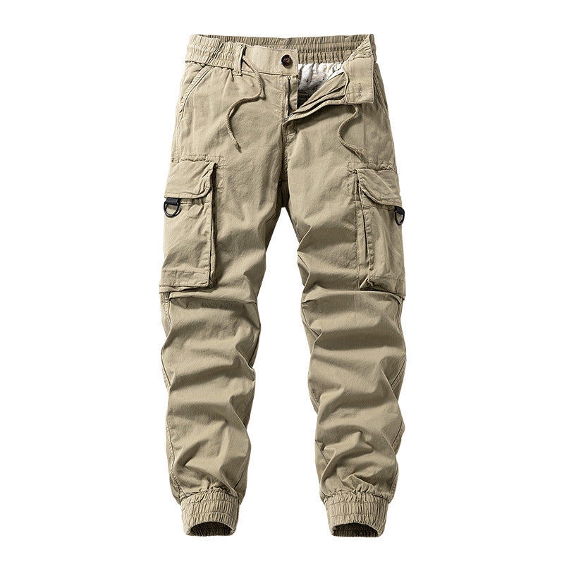 Herren Cargo-Jogginghose im Utility-Stil mit Elastikbund, Kordelzug und Multifachtaschen Echo Archiv