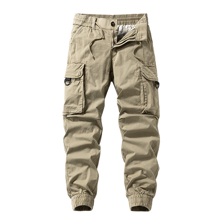 Herren Cargo-Jogginghose im Utility-Stil mit Elastikbund, Kordelzug und Multifachtaschen Echo Archiv
