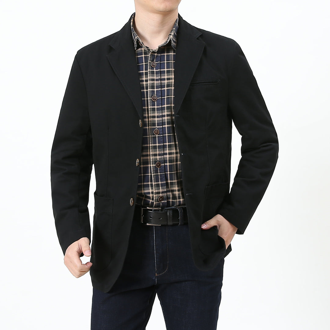 Herren Eleganter und bequemer Baumwollblazer Echo Archiv