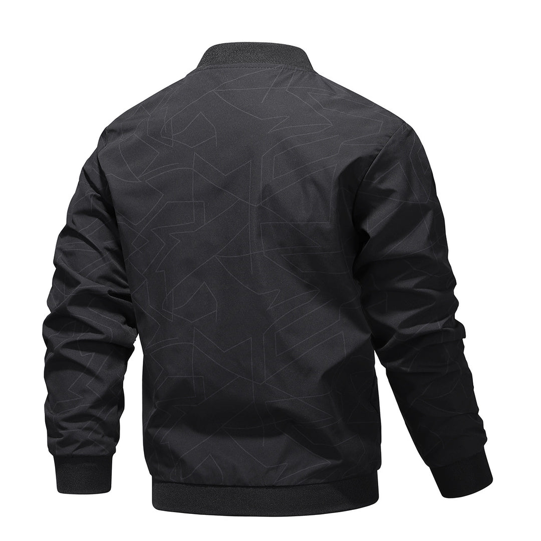 Herren elegante Bomberjacke mit stylischen Mustern Echoarchiv
