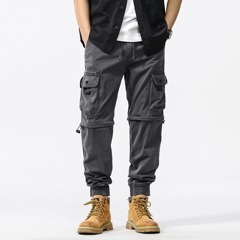 Herren funktionale Cargo-Hose mit verstellbarem Bund und Mehrzwecktaschen Echoarchiv