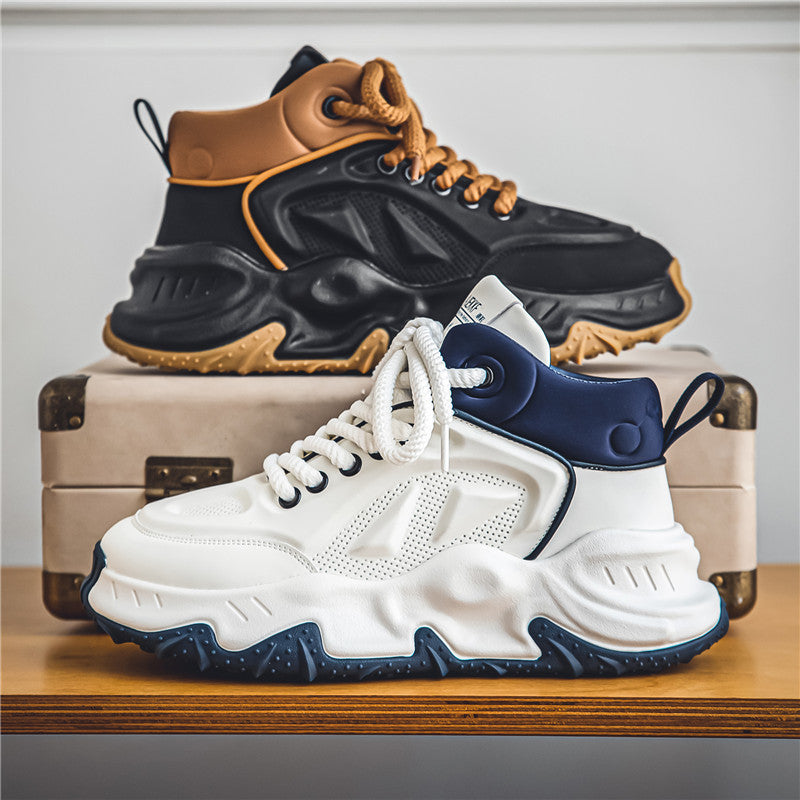Herren urbane High-Top Tech-Chunky Sneaker mit griffiger Trailsohle und gepolstertem Knöchelkragen – Norré