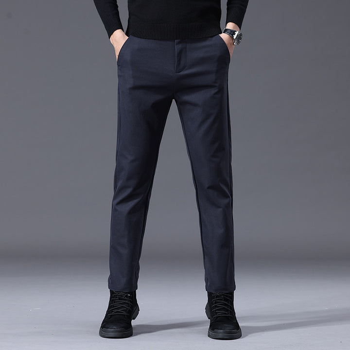 Herren entspannte Slim-Fit Hose mit praktischen Eingrifftaschen Echoarchiv