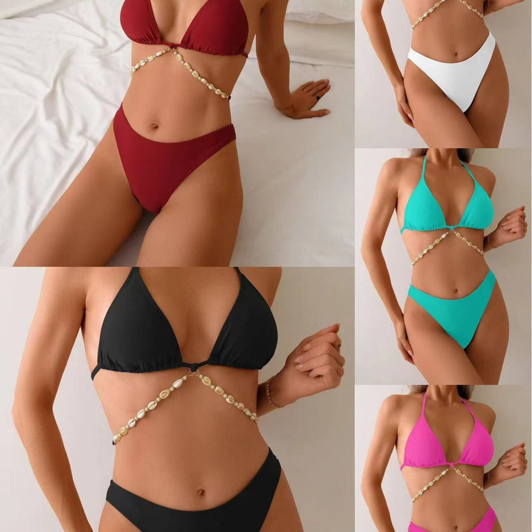 Damen Triangel-Bikini mit einzigartigem Bead-Detail Echo Archiv