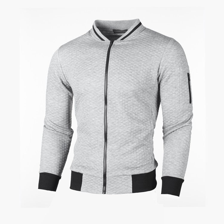 Herren Sportliche Steppjacke mit Reißverschluss und Kontrastdetails Echoarchiv
