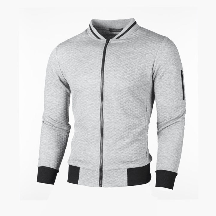 Herren Sportliche Steppjacke mit Reißverschluss und Kontrastdetails Echoarchiv