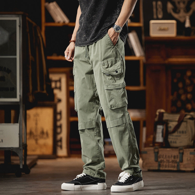 Herren Lässige Cargohose im Utility-Look mit Tunnelzugbund, Multifachtaschen und Kniepaneelen Echo Archiv