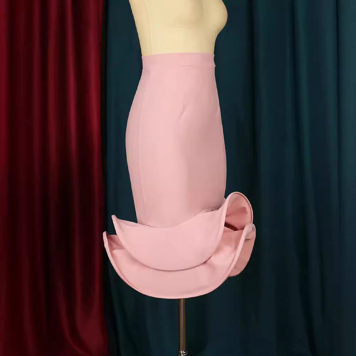 Damen Trendiges Cocktailkleid mit asymmetrischem Saum Echo Archiv