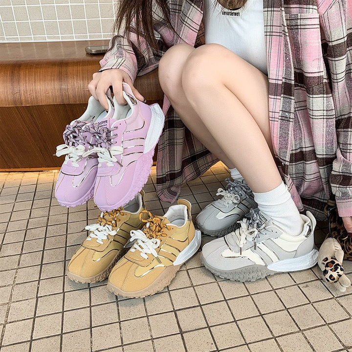 Damen Chunky Sneaker mit rutschfester Sohle und atmungsaktivem Obermaterial Echo Archiv