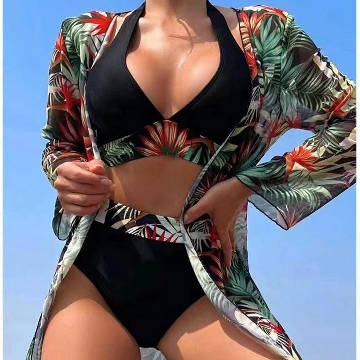 Damen Hochtailliertes Bade-Set mit Kimono Echo Archiv