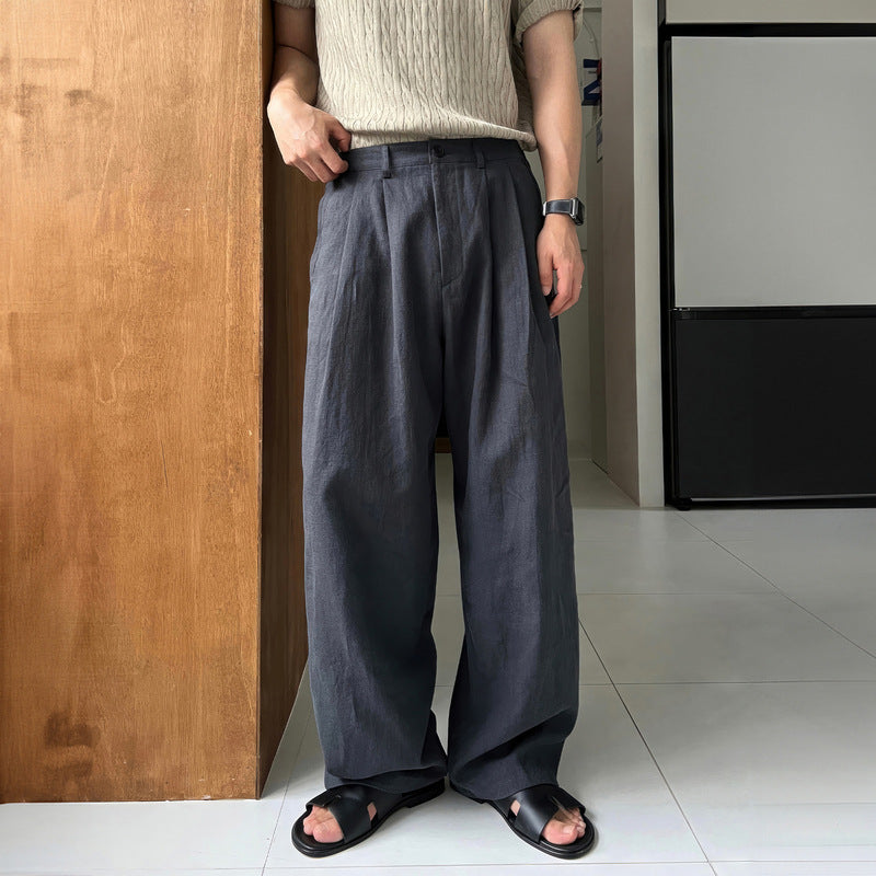 Herren Elegante und bequeme Leinenhose Echo Archiv