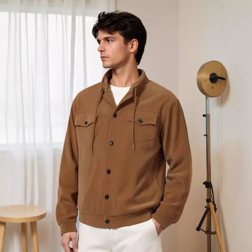 Herren urbane Utility-Jacke mit Reißverschluss Echoarchiv