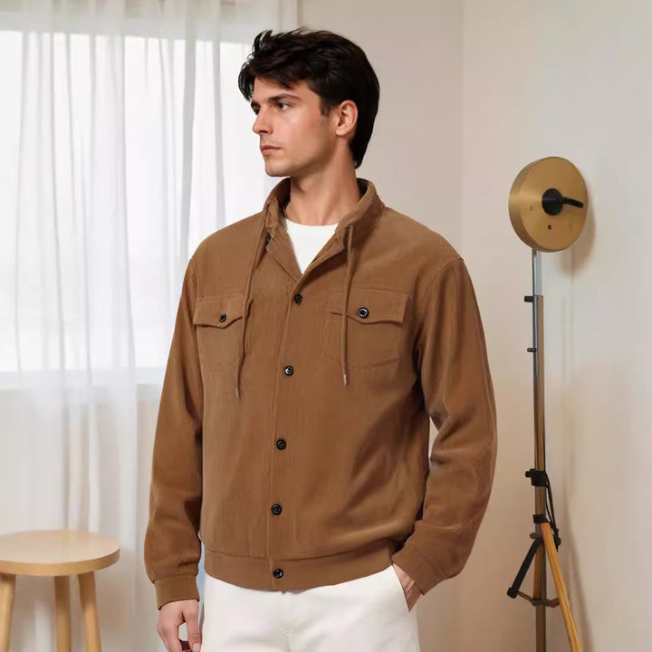 Herren urbane Utility-Jacke mit Reißverschluss Echoarchiv