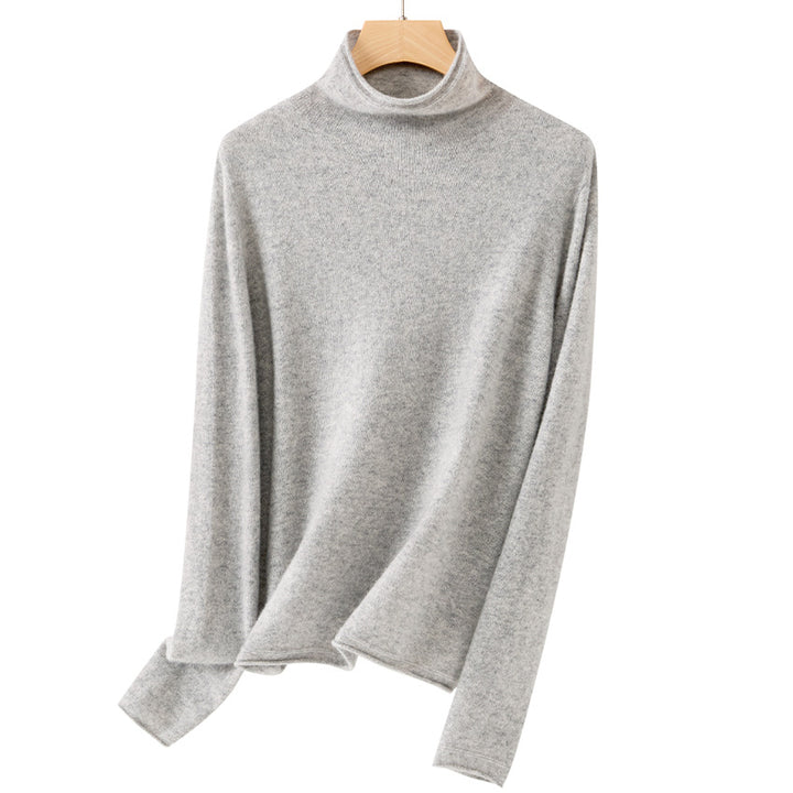 Damen Feiner Rollkragenpullover aus ultraleichtem Feinstrick mit schlanker Silhouette Echoarchiv