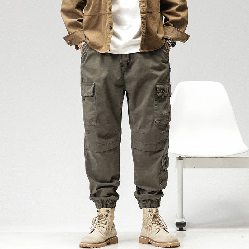 Herren Cargo-Joggerhose mit ergonomischen Kniepaneelen, Tunnelzugbund und elastischen Bündchen Echo Archiv