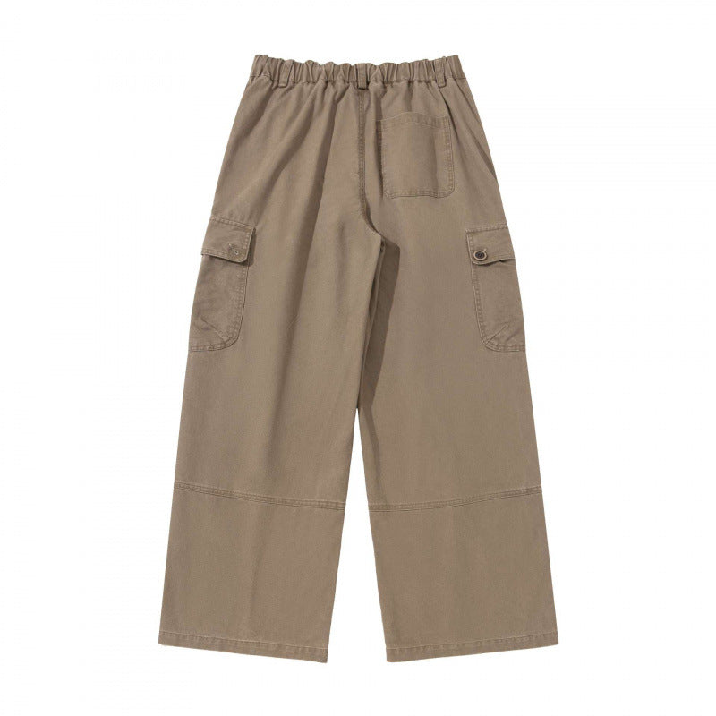 Damen Weite Cargo-Hose mit hohem Bund, großen Klappentaschen und Culotte-Silhouette Echo Archiv