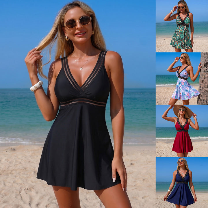 Damen Schwimmdress mit modischem Paisleymuster Echo Archiv