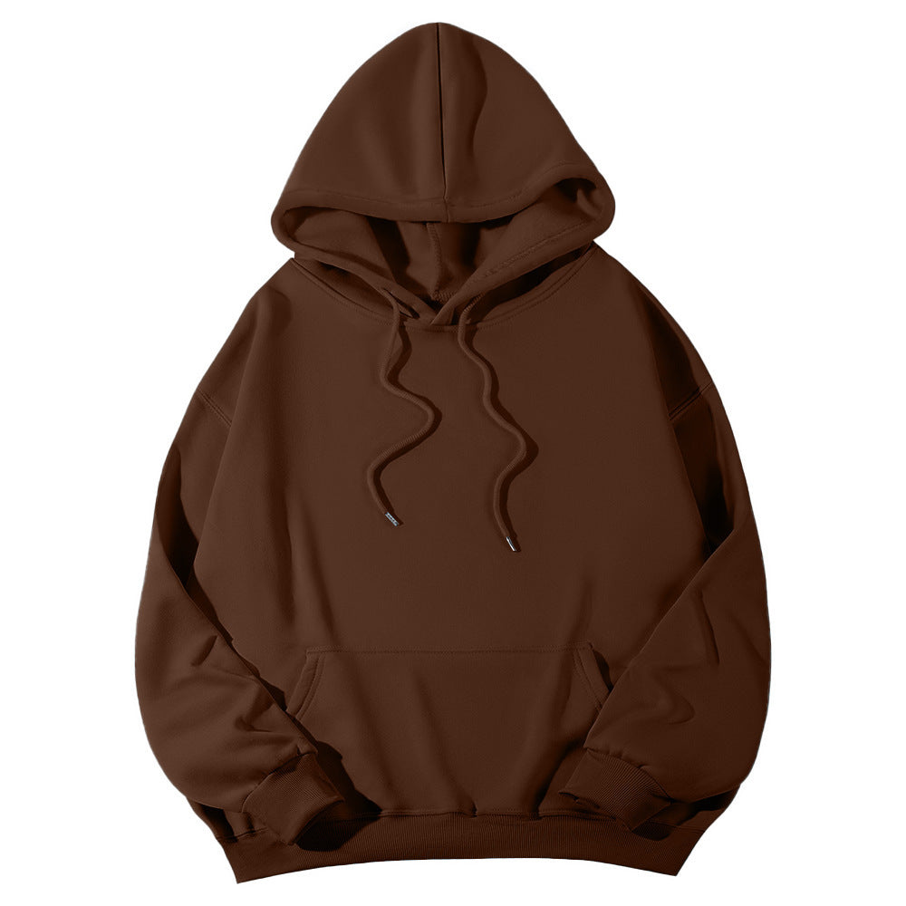 Unisex Oversize-Fleece-Hoodie mit tiefer Schulter, Kängurutasche und breitem Rippbund Echo Archiv