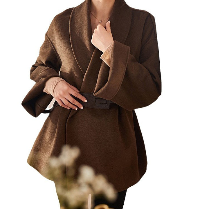 Damen Elegante und lockere Wickeljacke Echoarchiv