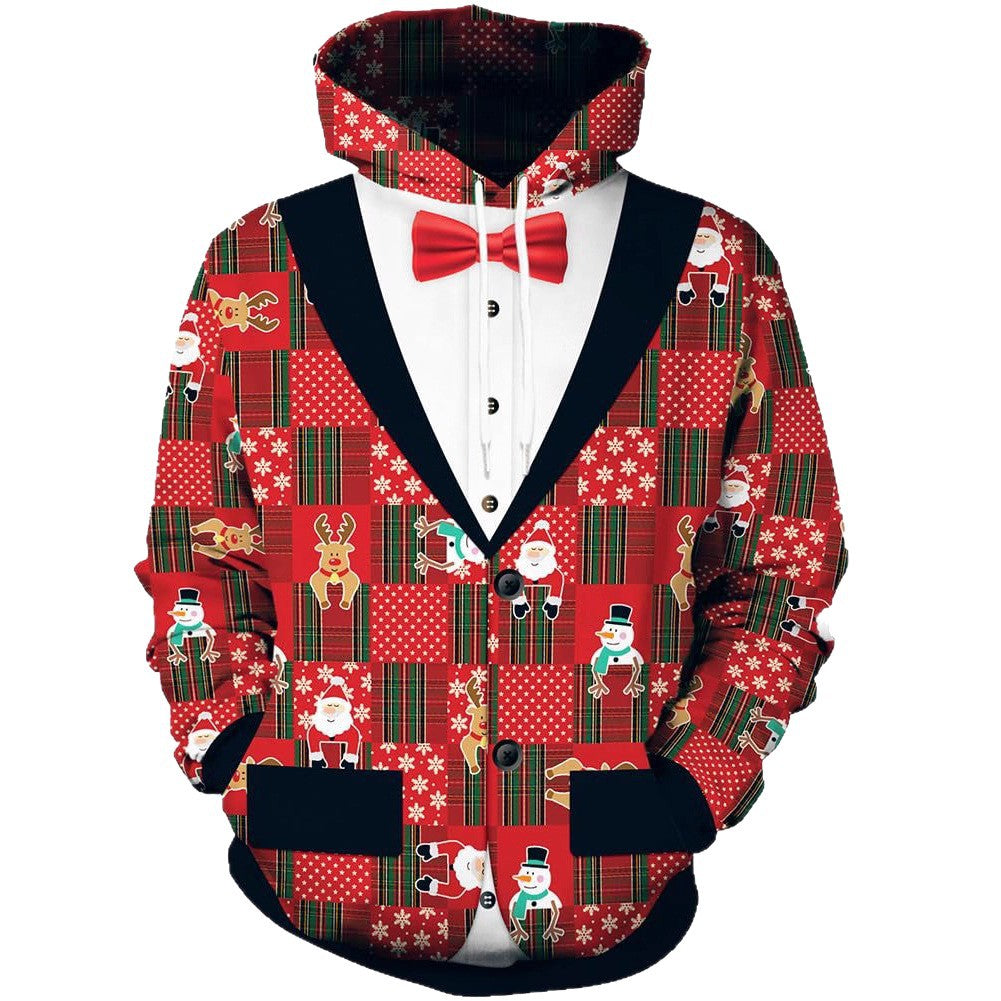 Damen Humorvoller Weihnachts-Kapuzenpullover Echoarchiv