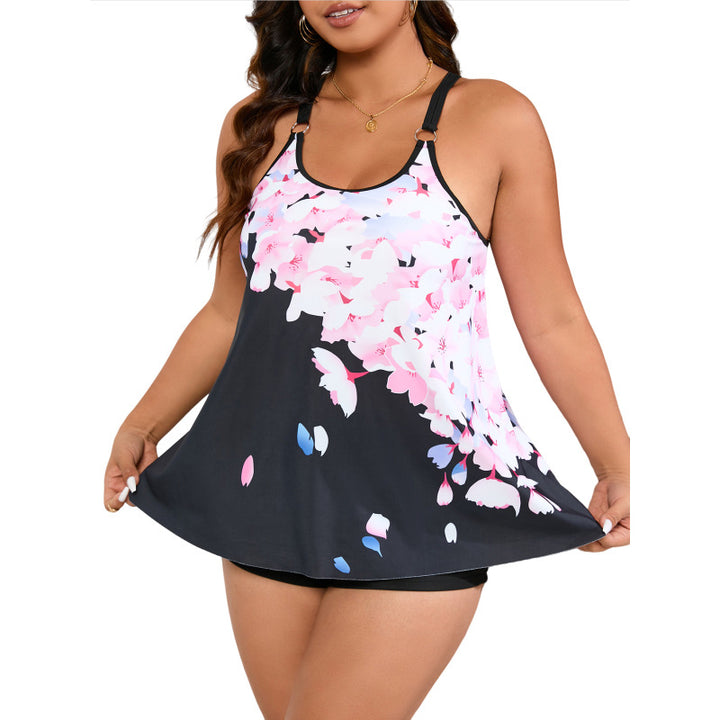 Damen Tankini-Oberteil mit floralem Design und schmeichelndem Schnitt Echo Archiv