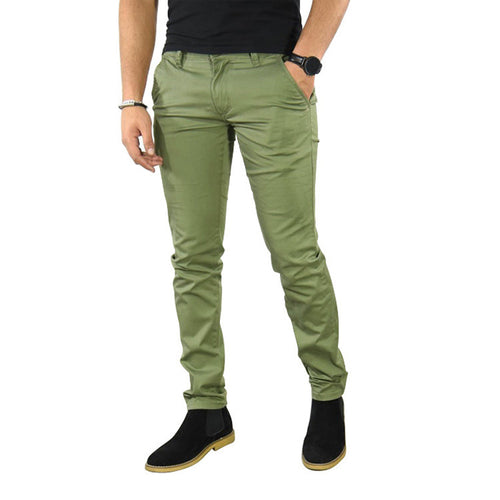 Herren elegante Chino-Hose mit schmalem Schnitt und praktischen Taschen Echoarchiv
